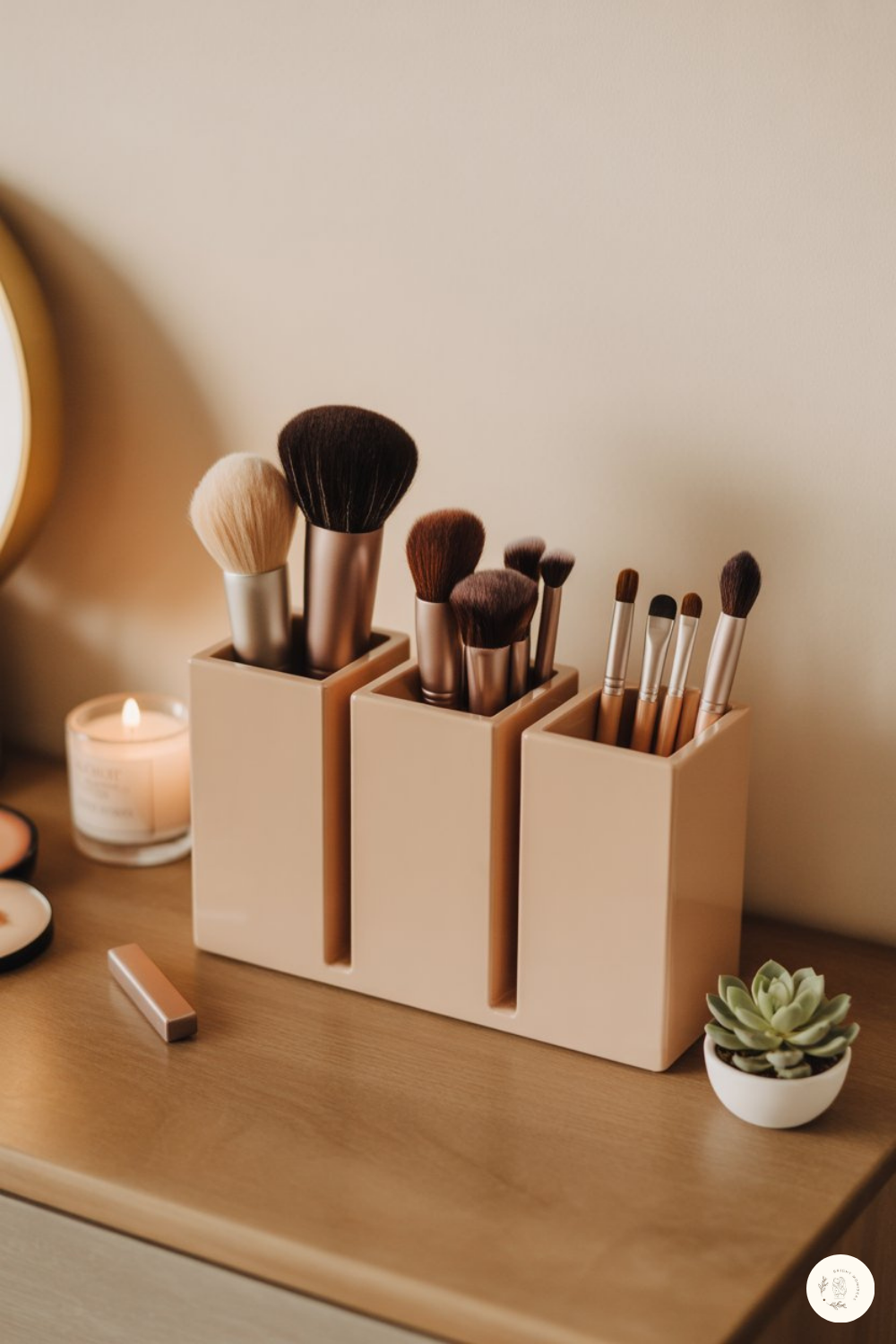 Acrylic Makeup Brush Holder