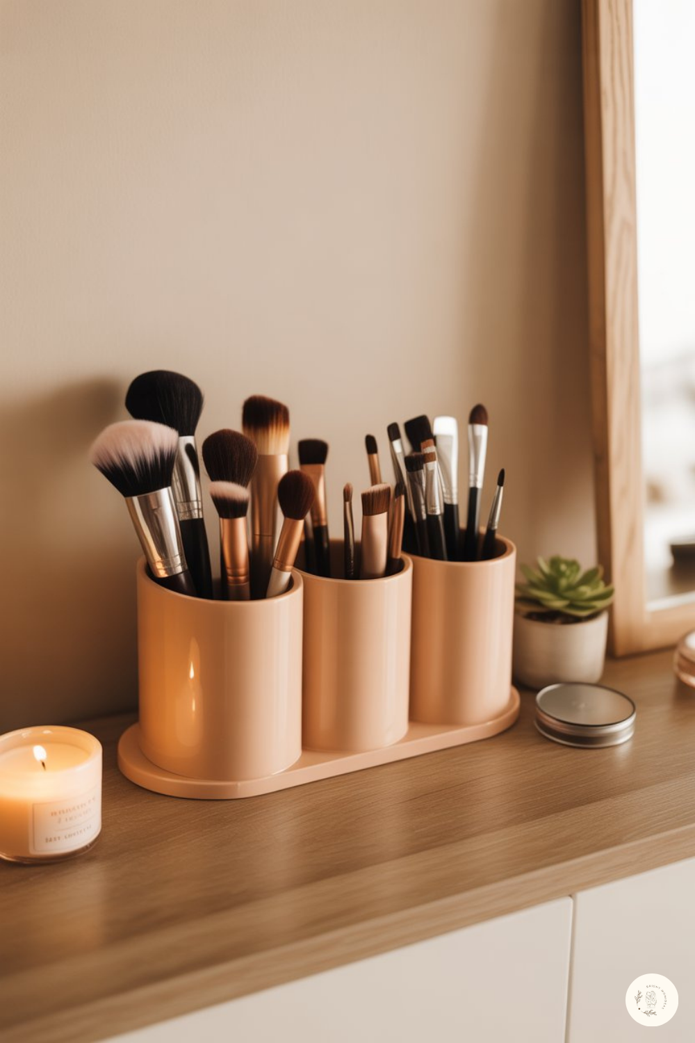 Acrylic Makeup Brush Holder