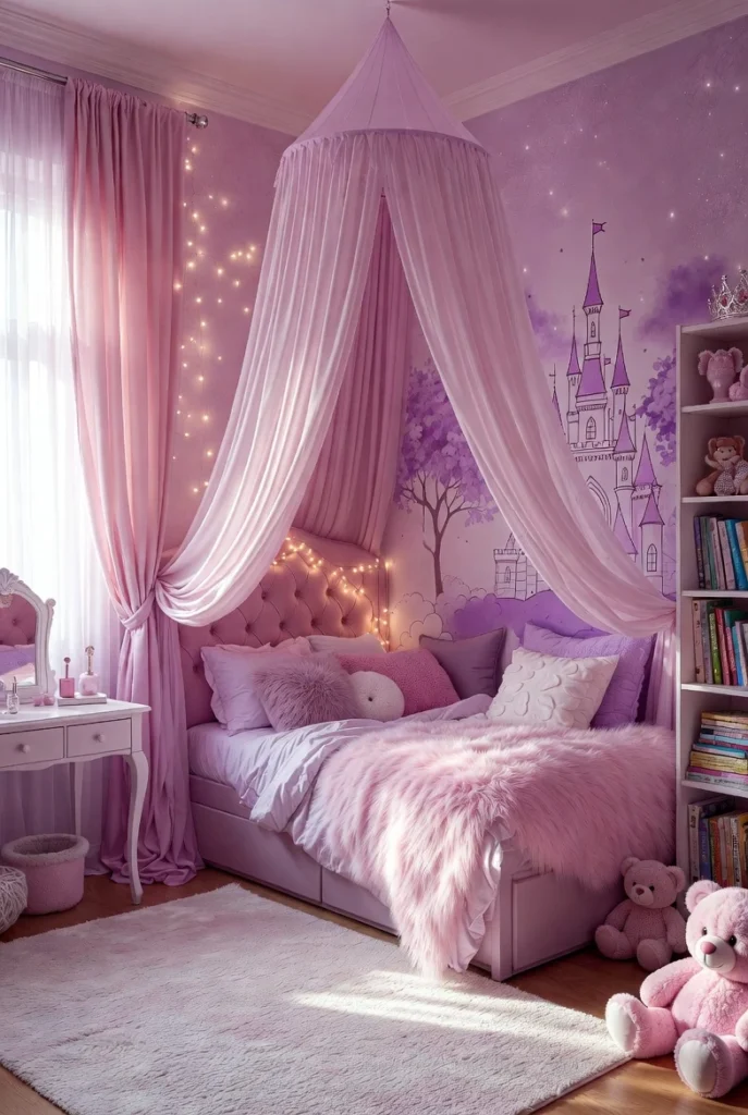  Princess-Inspired Colorful Bedroom