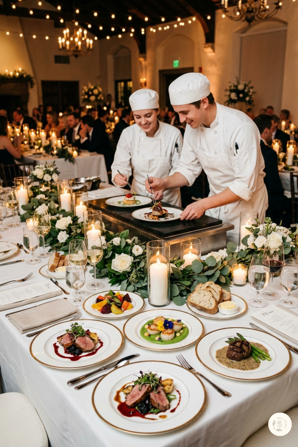 wedding reception dinner