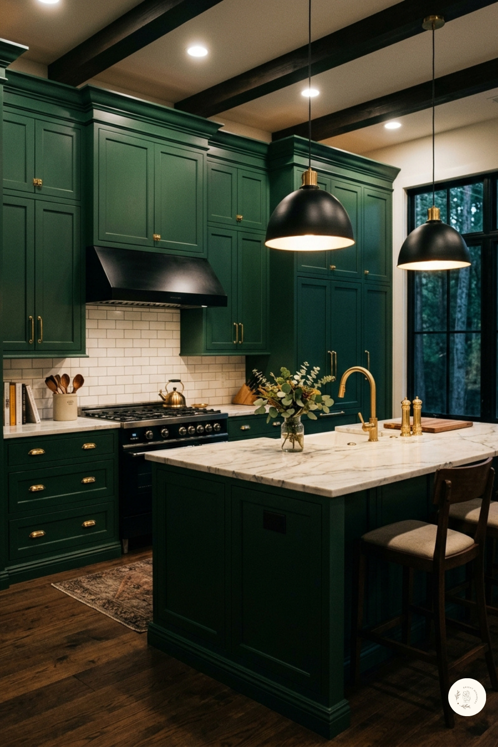 Deep Forest Green Kitchen
