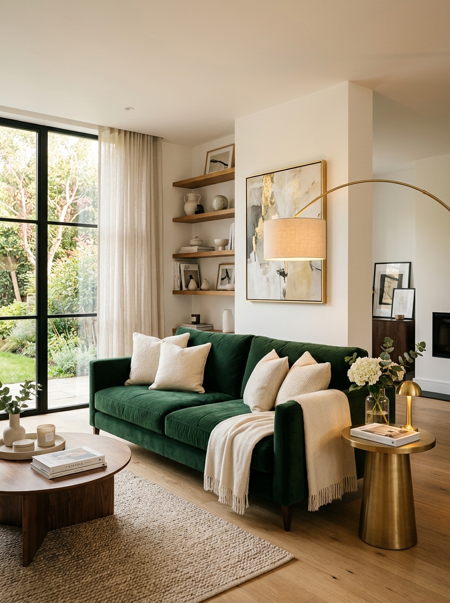 Green_velvet_sofa_living_room