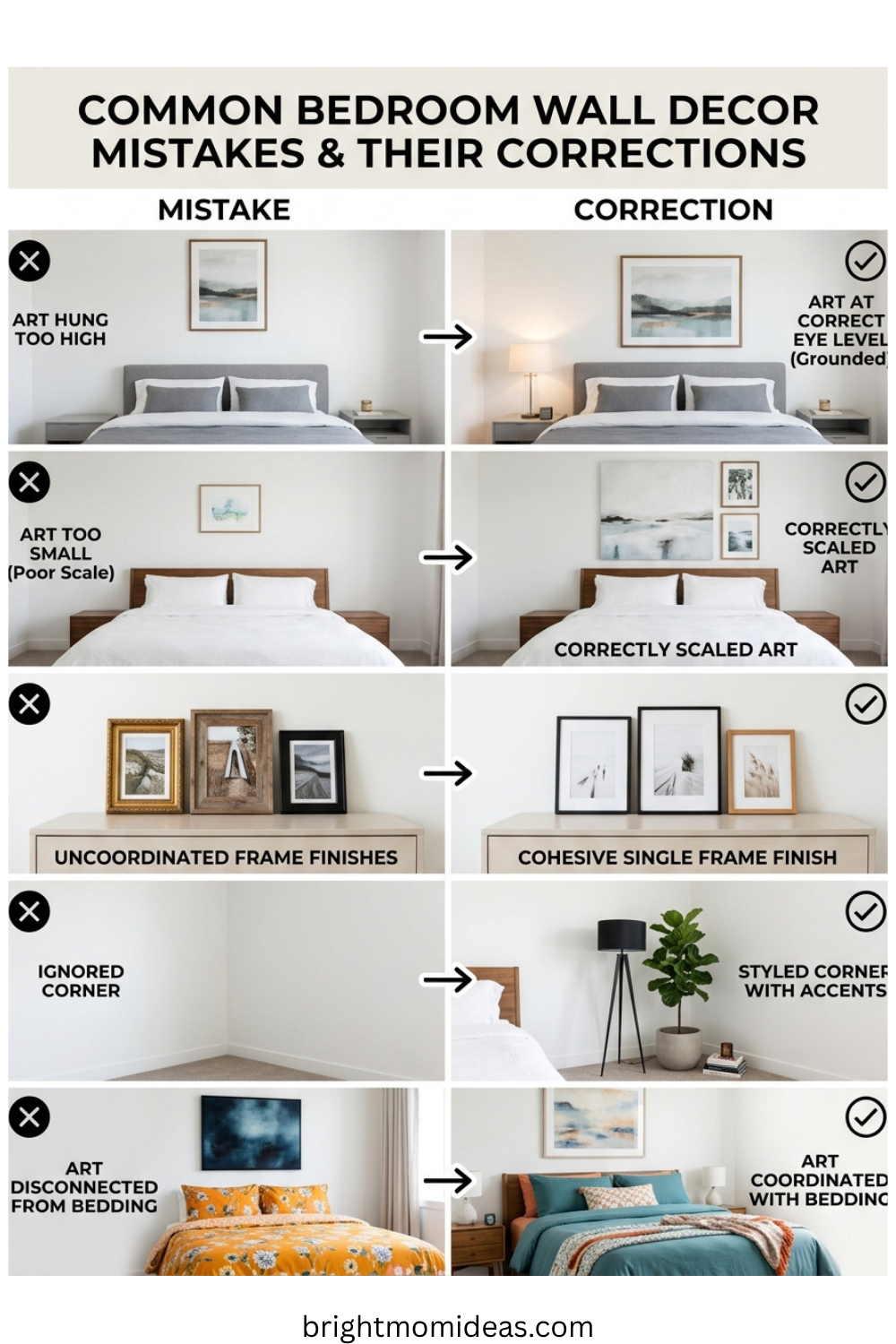 Common Bedroom Wall Decor Mistakes to Avoid